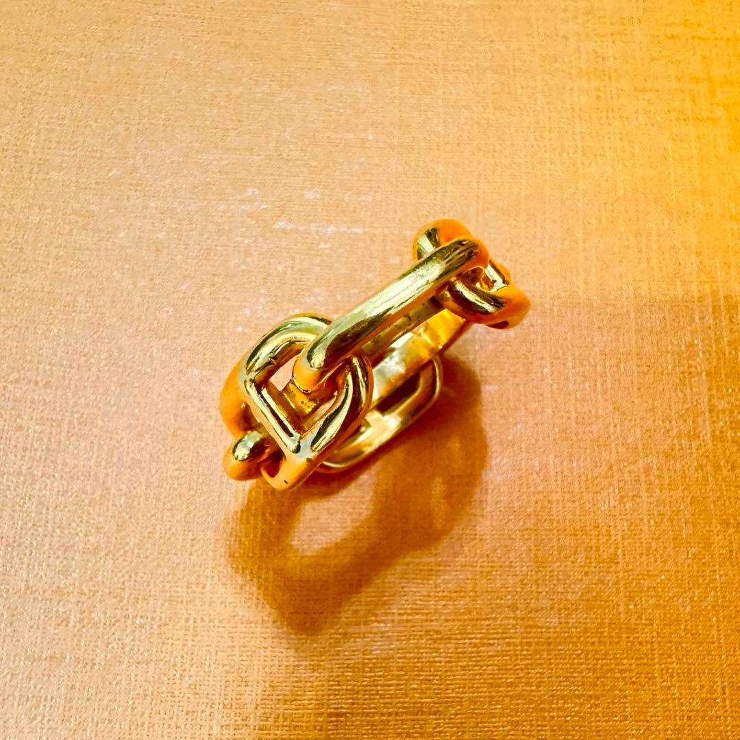 HERME エルメス ルカデ シェーヌダンクル スカーフリング