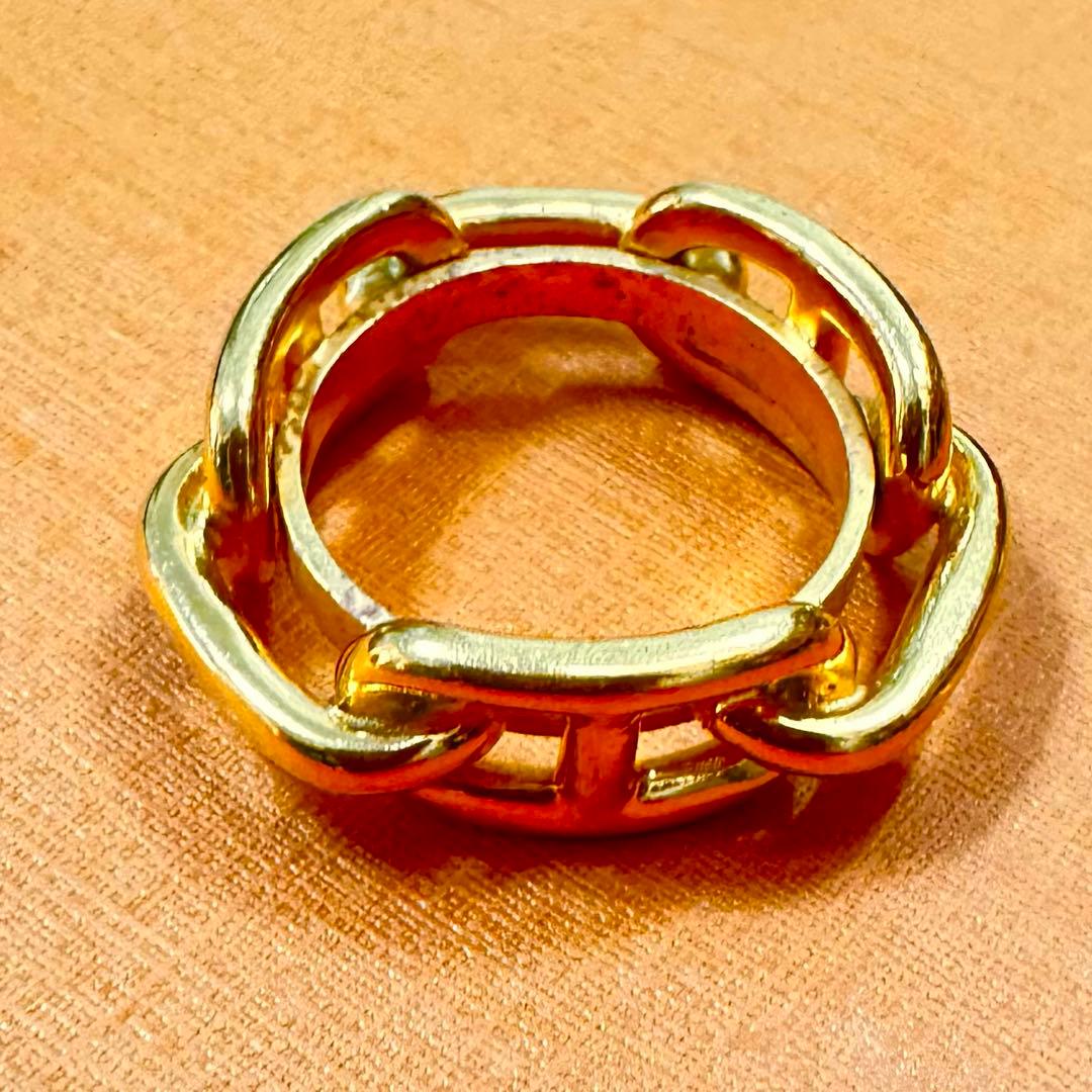 HERME エルメス ルカデ シェーヌダンクル スカーフリング