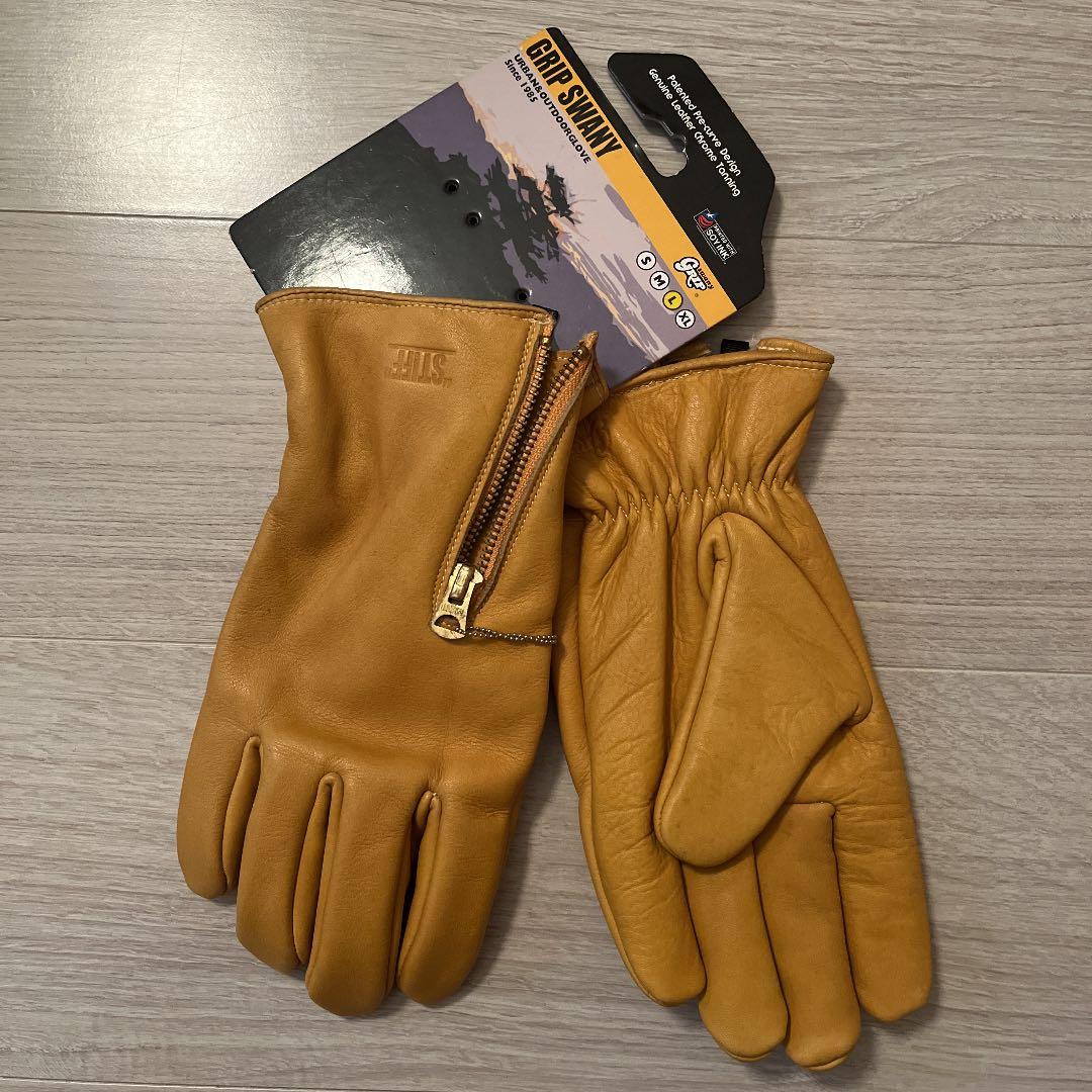 【新品未開封】グリップスワニー Lサイズ レザーグローブ