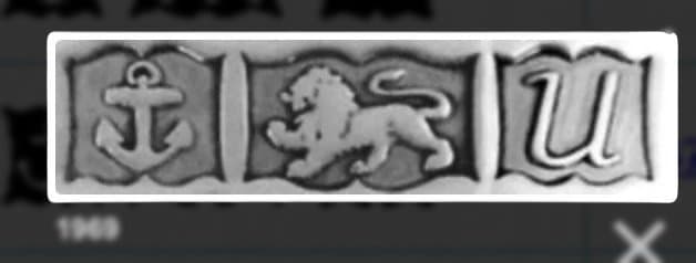 英国製 60s ヴィンテージ 925シルバー 彫金 シグネット リング 20号