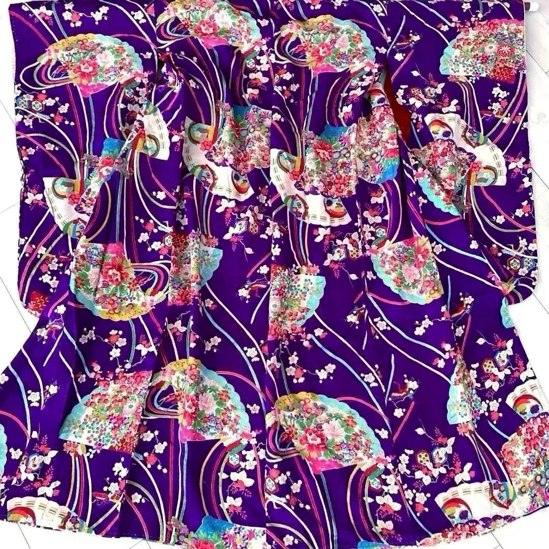 アンティーク着物　子供用　七五三 大正ロマン　正絹　女の子　No.50