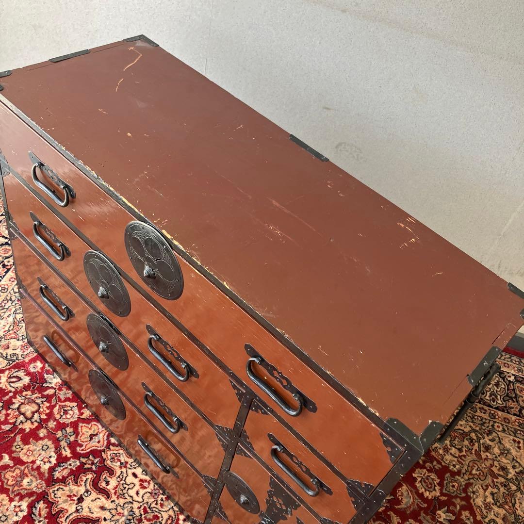 昭和レトロ 古家具 仙台箪笥 9杯 引き出し 和箪笥 ビンテージ ヴィンテージ