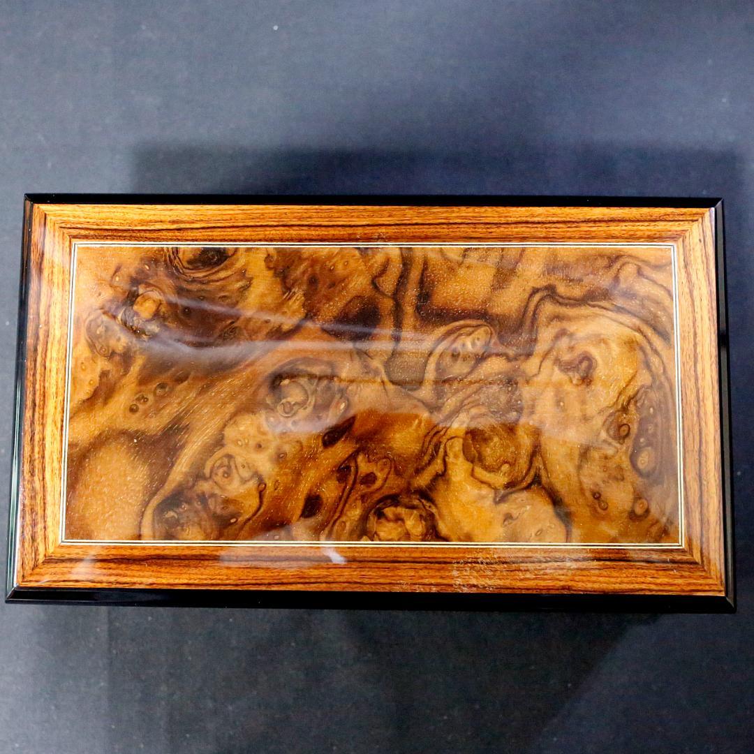 【美品】リュージュ 高級オルゴール ７２弁 アヴェマリア ３パート ローズウッド