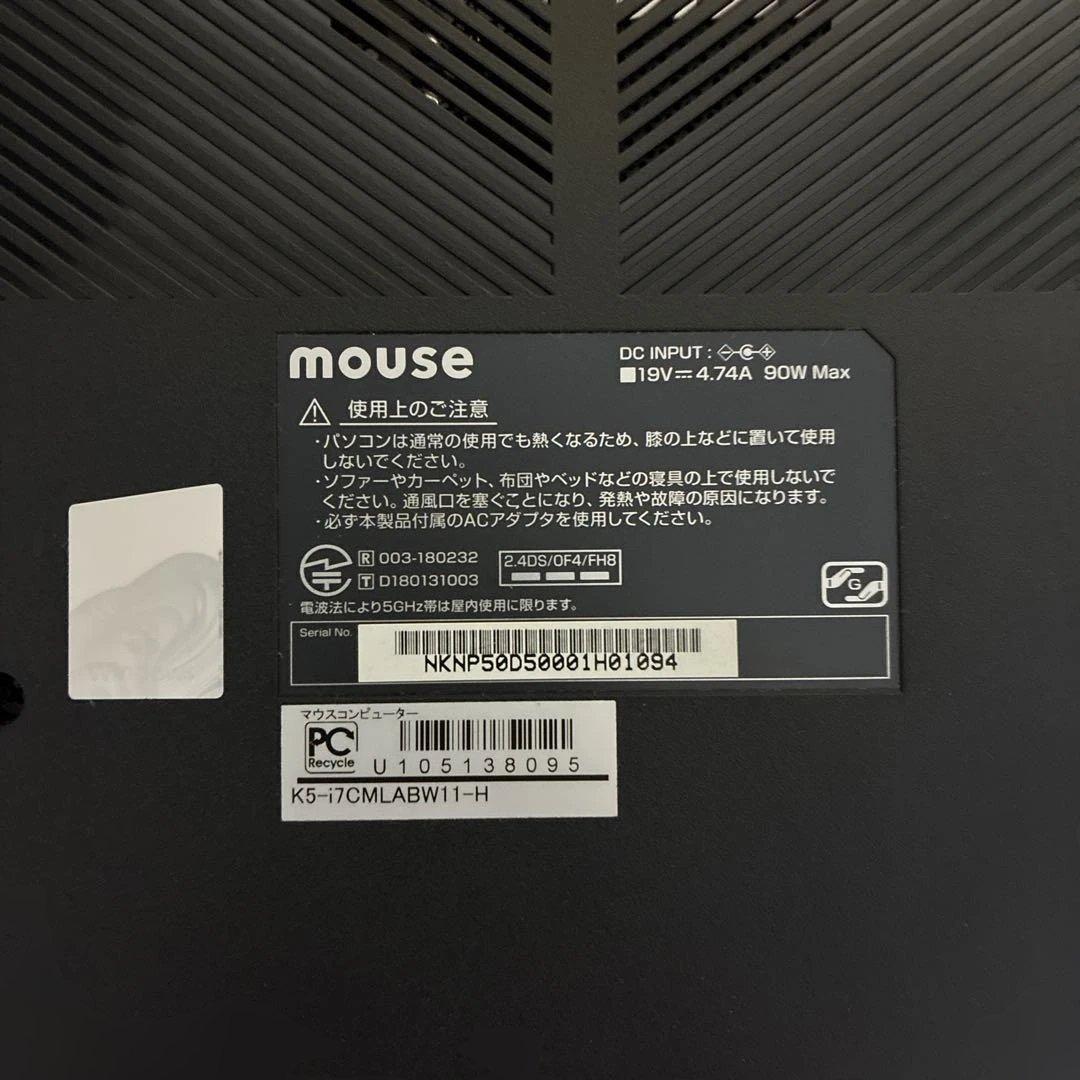 その他ノートPC本体 mouse K5 [ Windows11]