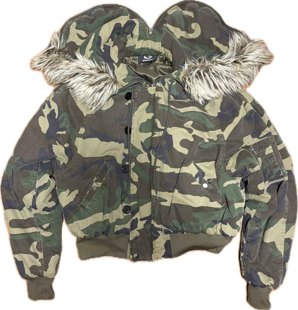ジャケット・アウター STEEPC N-2B type fur camo flight jacket