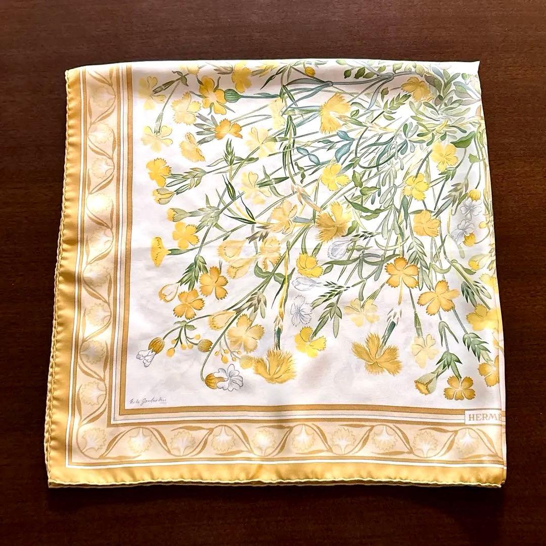 エルメス❤️カレ90❤️野生のカーネーション　イエロー系