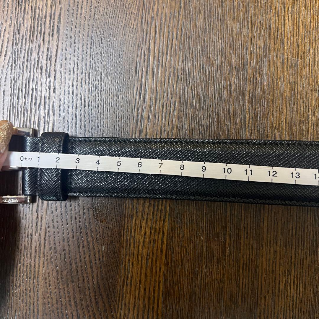 PRADAレザーピンバックルベルト2CC001 プラダ　ビジネス