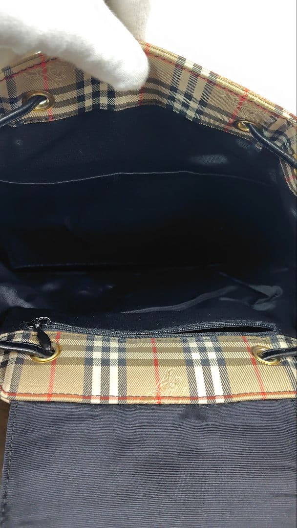 Burberrys ノバチェック 巾着 リュック バックパック ヴィンテージ