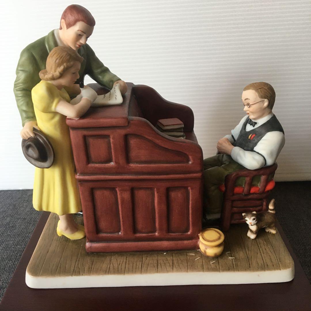 ノーマン・ロックウェル フィギュア　箱付き　加藤工芸