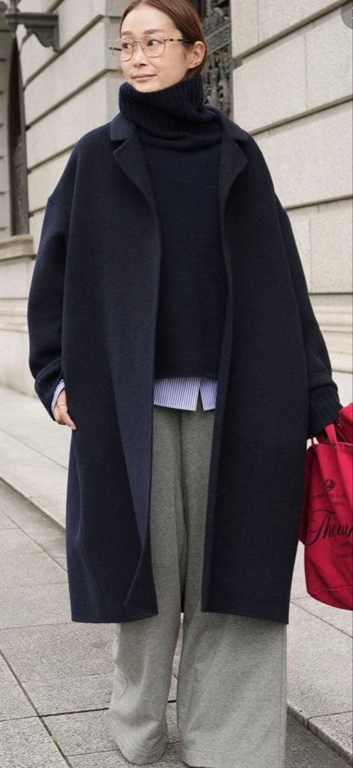 Deuxieme Classeウールアンゴラリバーコート