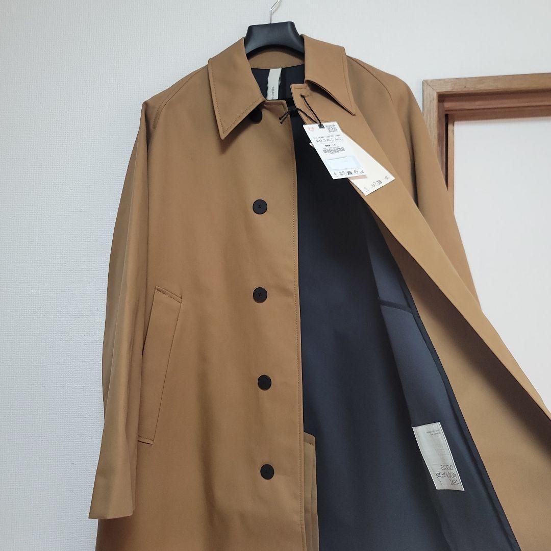 スタジオニコルソン×ZARA　オーバーサイズ コットン トレンチコート　S-M