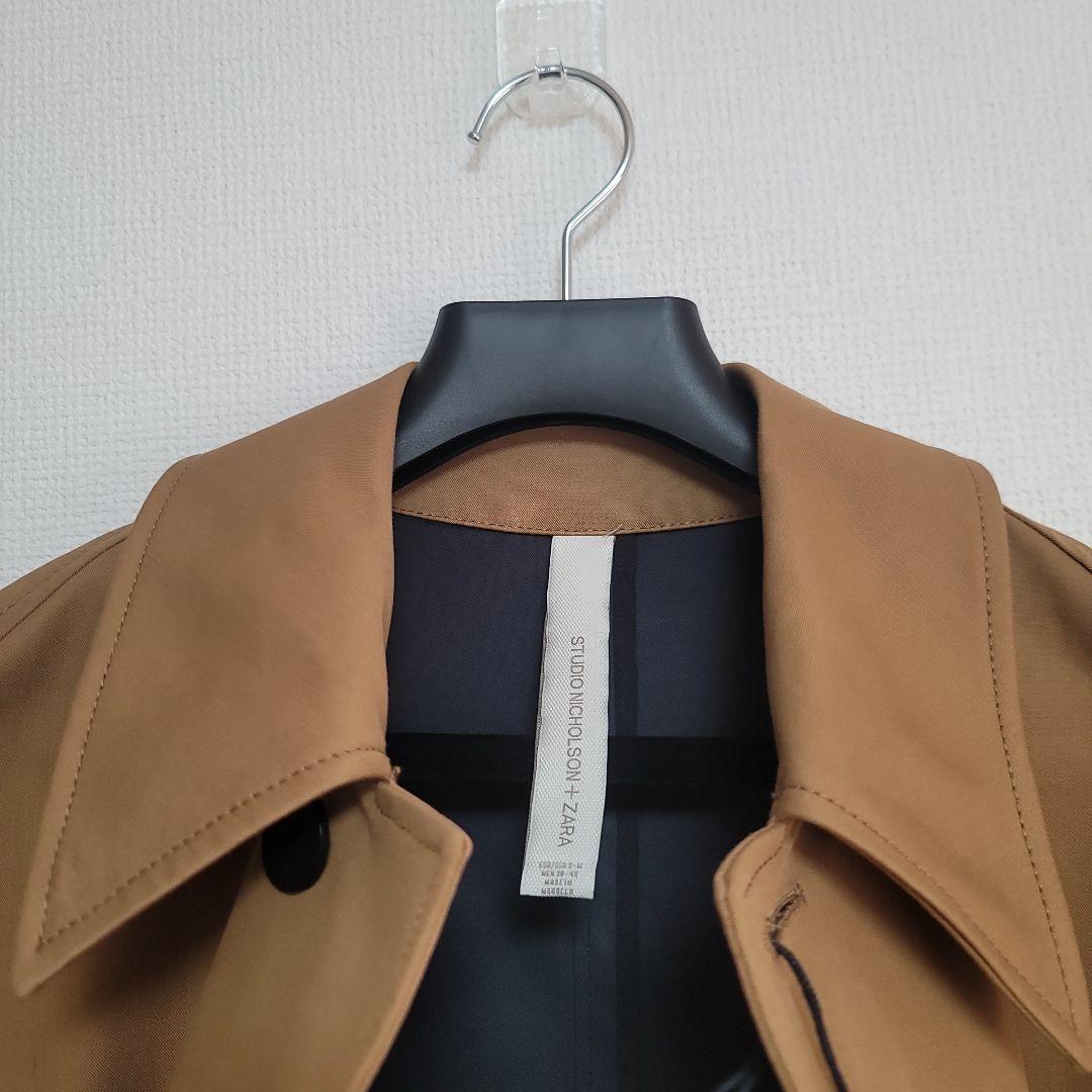 スタジオニコルソン×ZARA　オーバーサイズ コットン トレンチコート　S-M