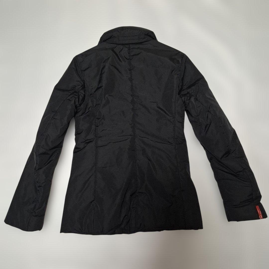 【PRADA　SPORT】ブラック　ナイロン(中綿)ジャケット　 レディースS