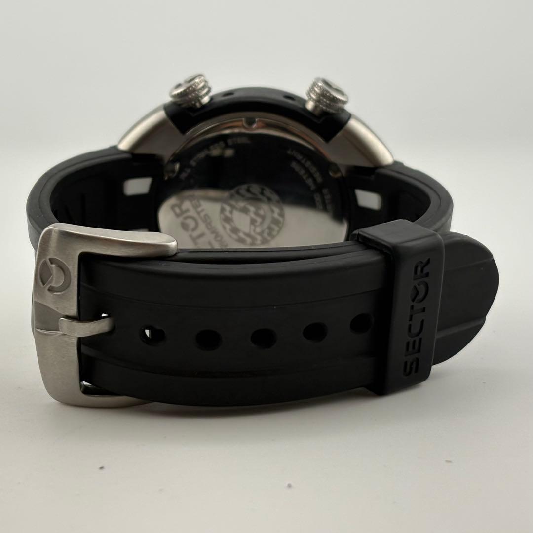 【希少】セクター　シャークマスター　クォーツ　美品　ブラック