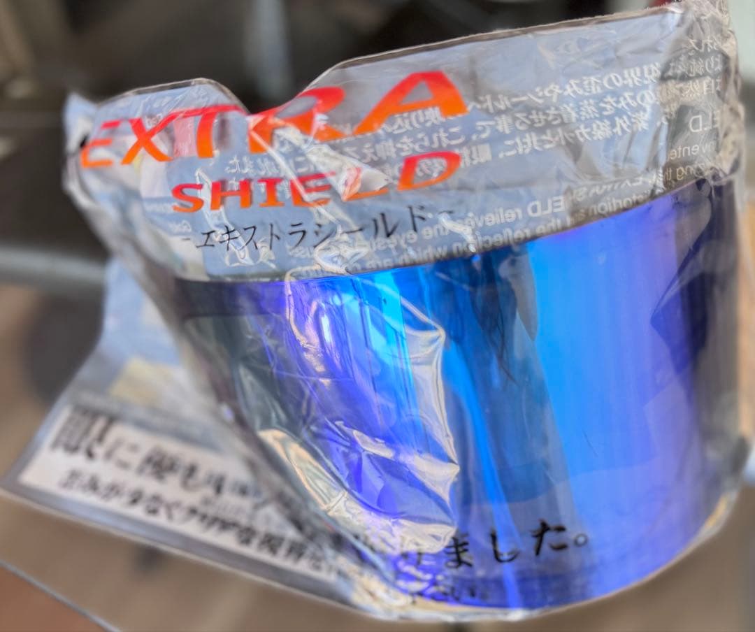 SHOEI 山城 CPB-1Vミラーシールド(ダークスモーク×ブルー)