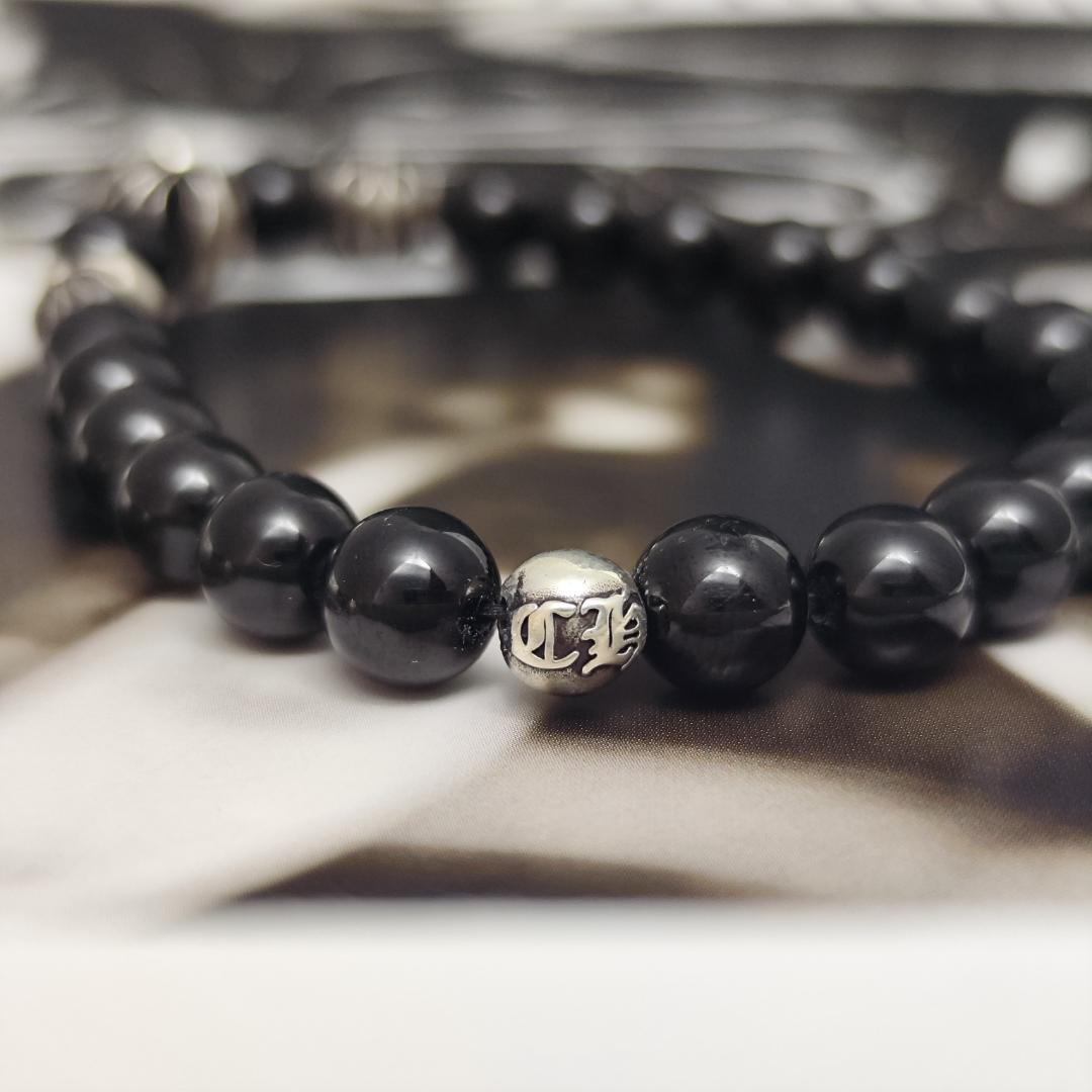 CHROME HEARTS クロムハーツ トルマリン 8mmブレス SV925