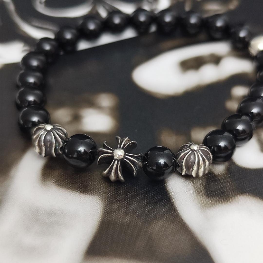 CHROME HEARTS クロムハーツ トルマリン 8mmブレス SV925