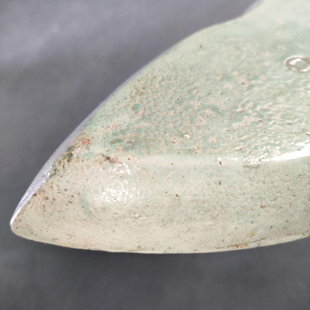 A1144-7/橋本亭 造/江戸後期古箕面焼唐草文V型皿5客/銘々皿/懐石道具/