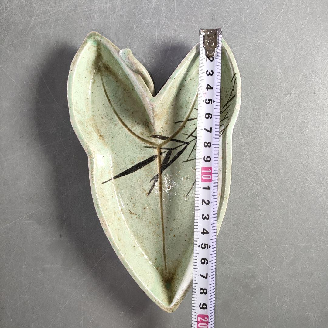 A1144-7/橋本亭 造/江戸後期古箕面焼唐草文V型皿5客/銘々皿/懐石道具/