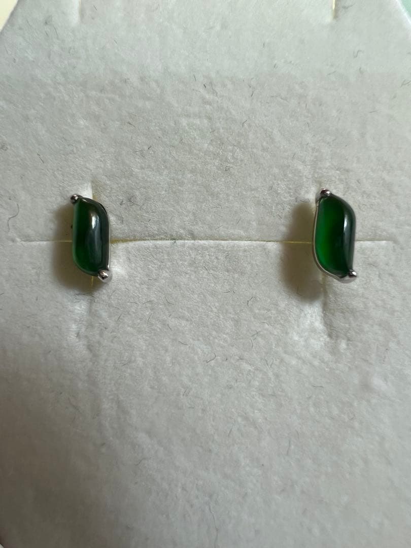 K18 WG 翡翠 ピアス