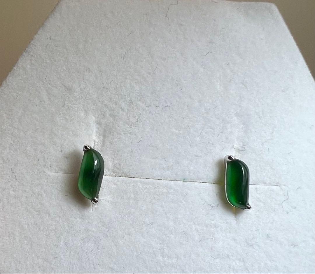 K18 WG 翡翠 ピアス