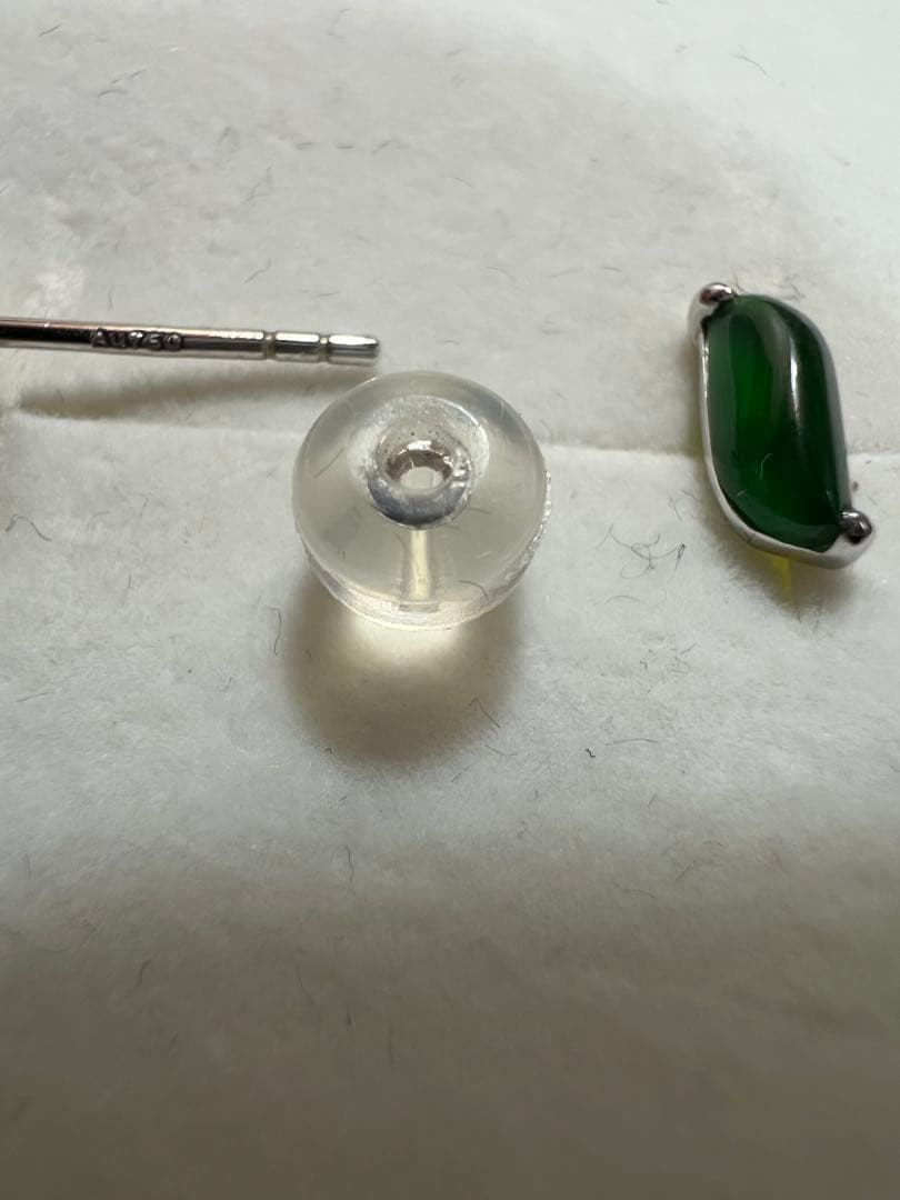 K18 WG 翡翠 ピアス