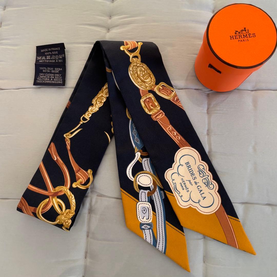 HERMES ツイリー Brides de Gala ネイビー