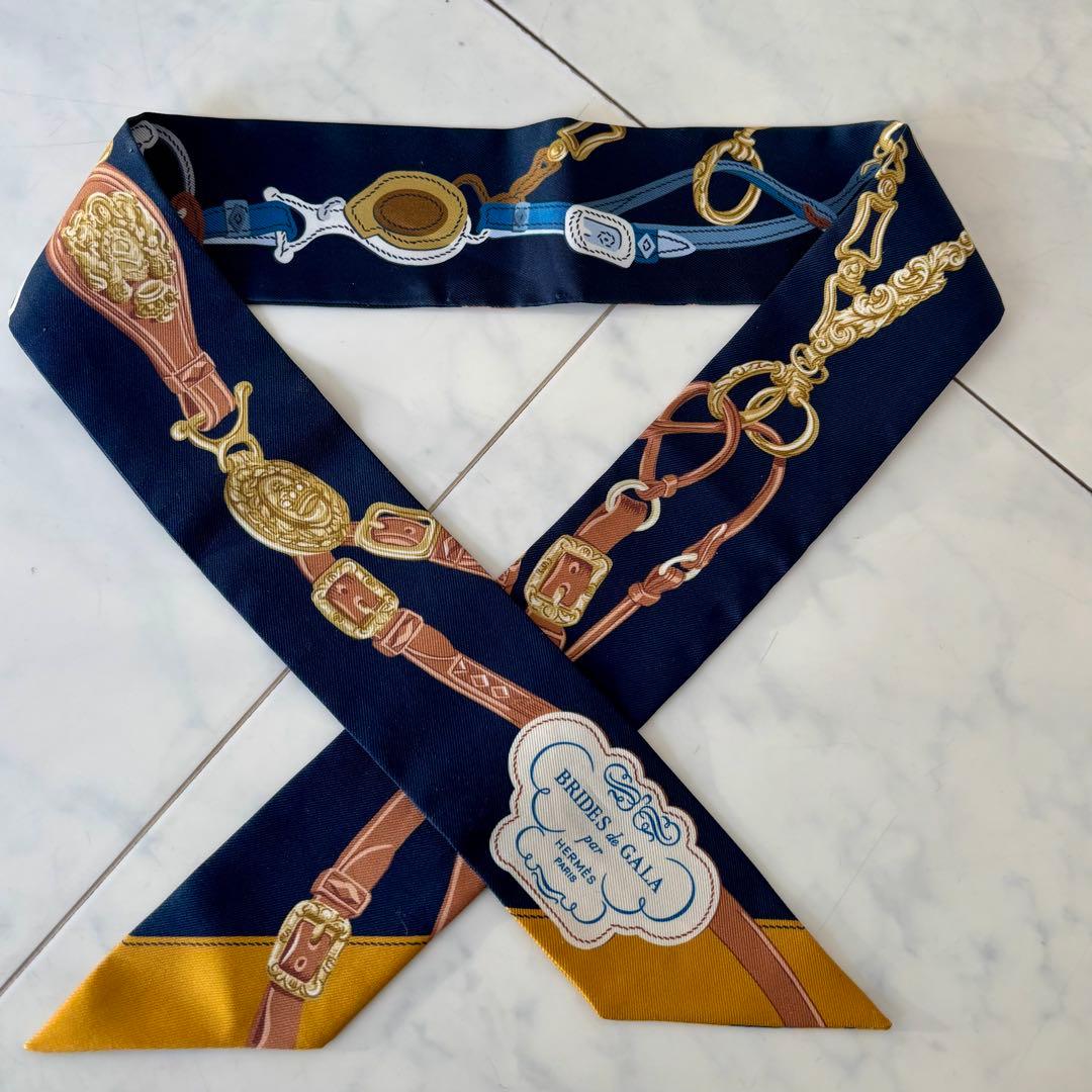 HERMES ツイリー Brides de Gala ネイビー