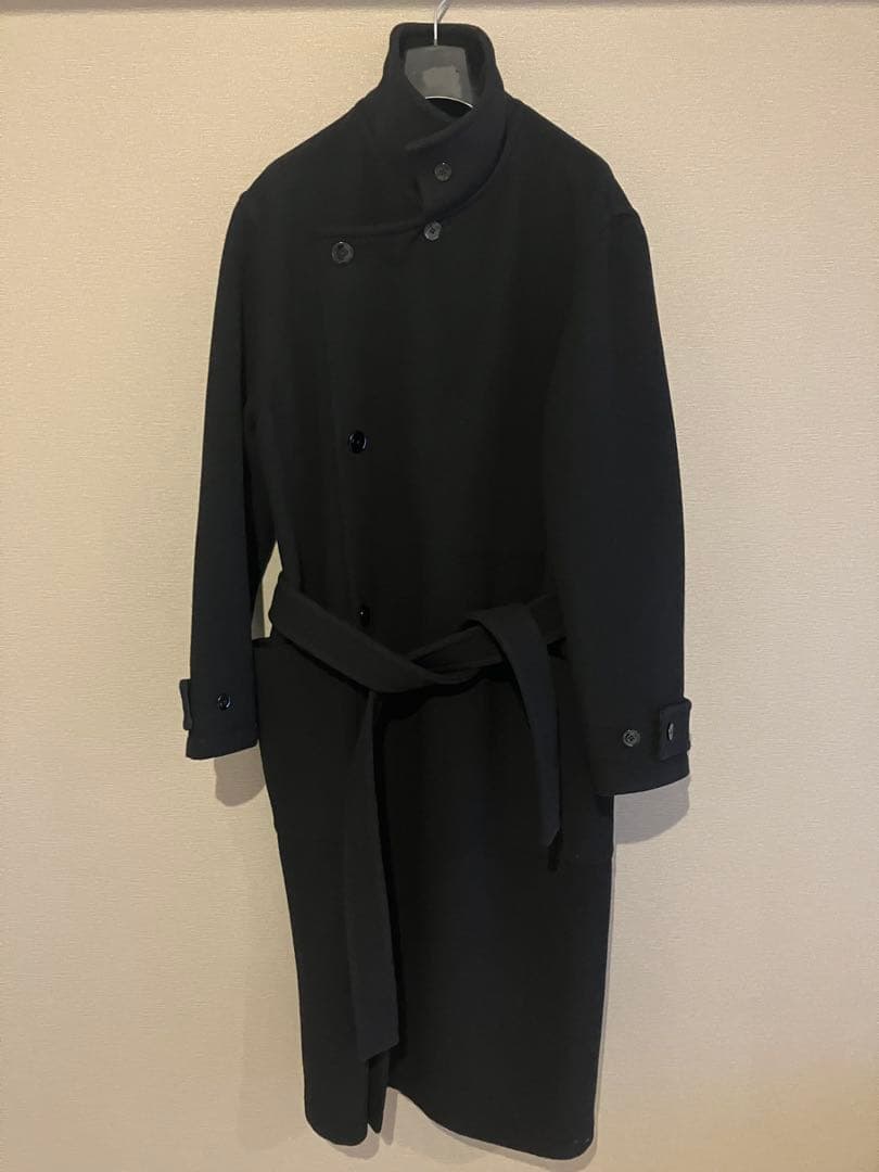 美品 LEMAIRE WRAP COAT SIZE 黒 サイズM