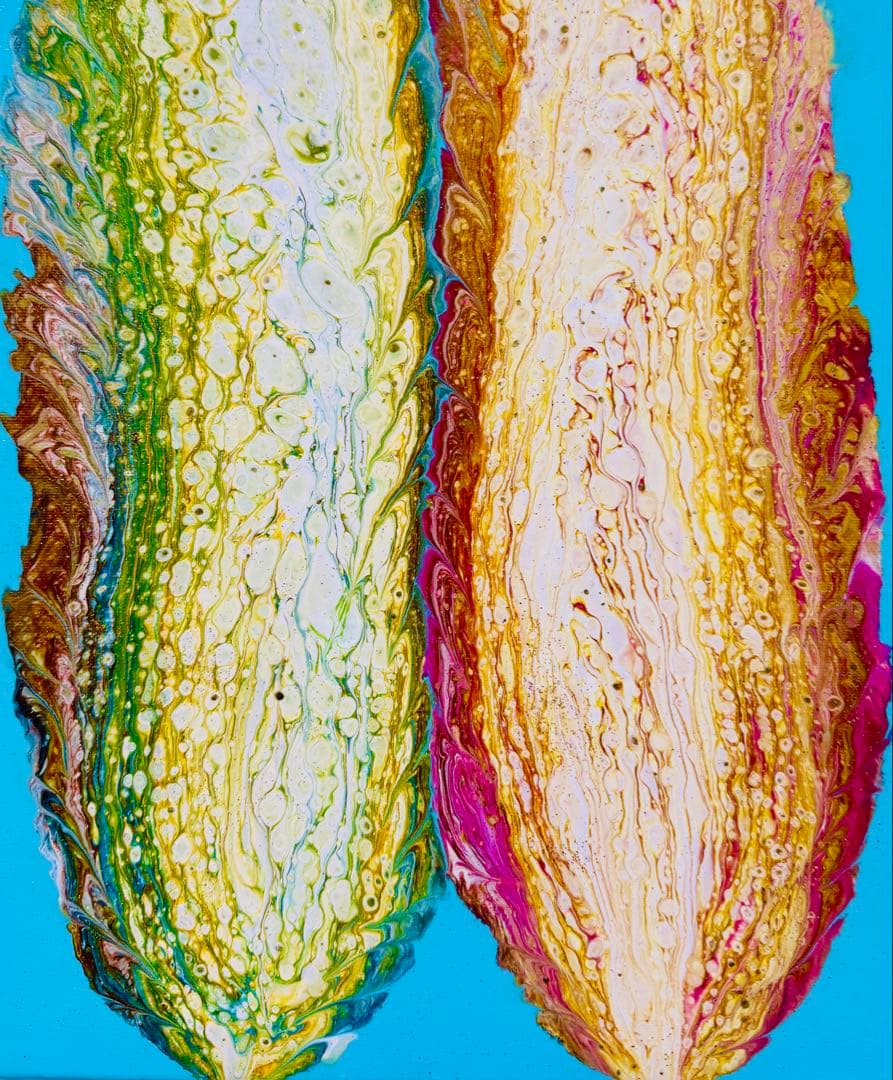 原画　抽象画【 菜彩の恵み -Saisai no Megumi-】