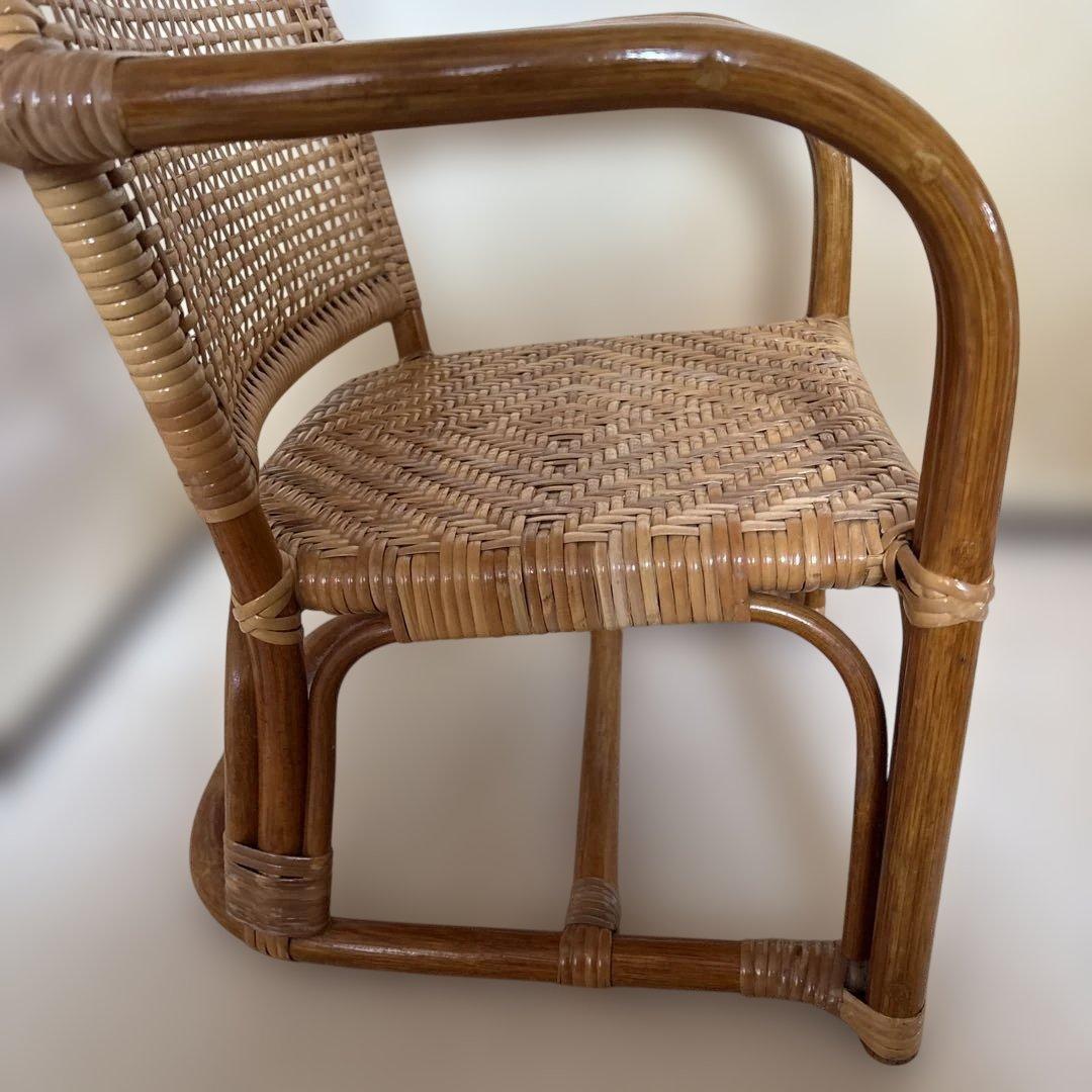 子供用ラタン アームチェア ナチュラル　日本製手作り