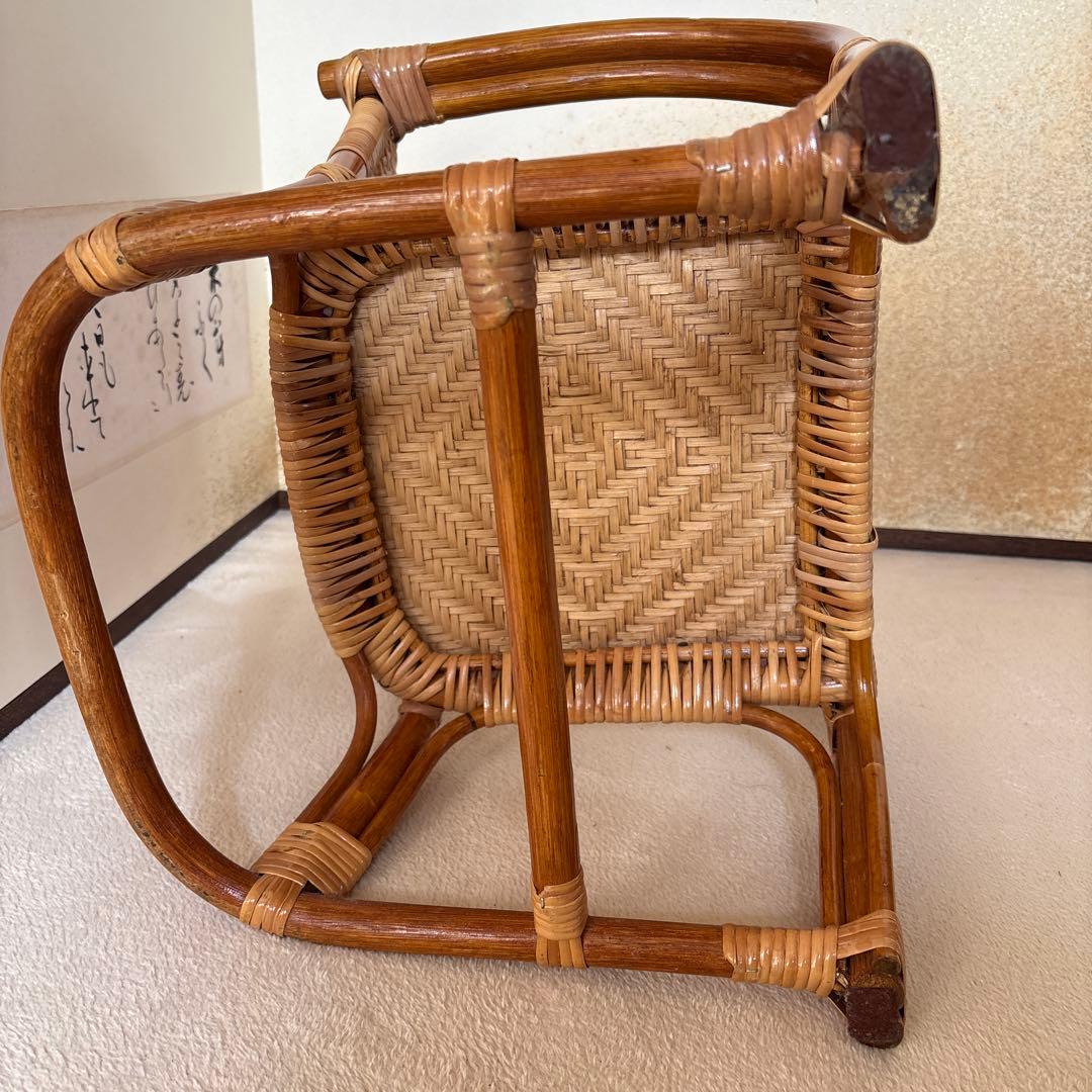 子供用ラタン アームチェア ナチュラル　日本製手作り