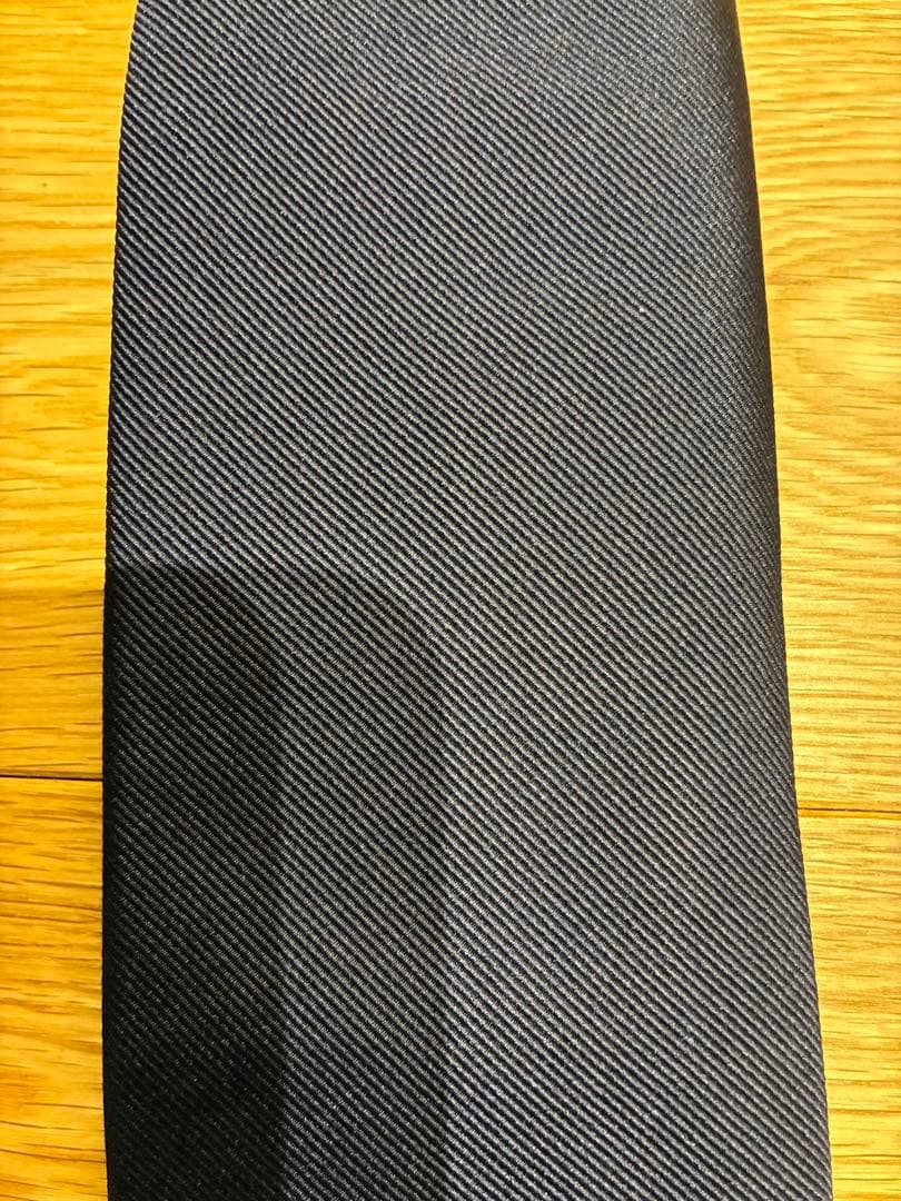 C*。様 LUIGI BORRELLI ルイジボレッリ　ネイビー シルク ソリッ