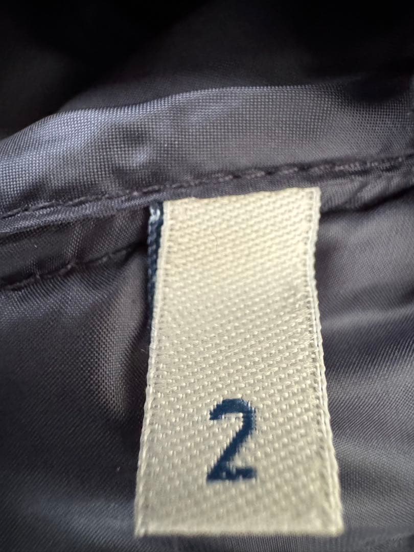 モンクレール Rouyer ライトダウンコートジャケットサイズ2 ネイビー