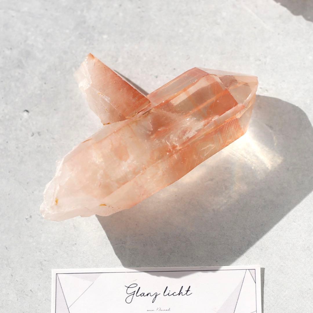 ソウルメイトツイン ディープピンクレムリアンシード 天然石 水晶 ツインレイ