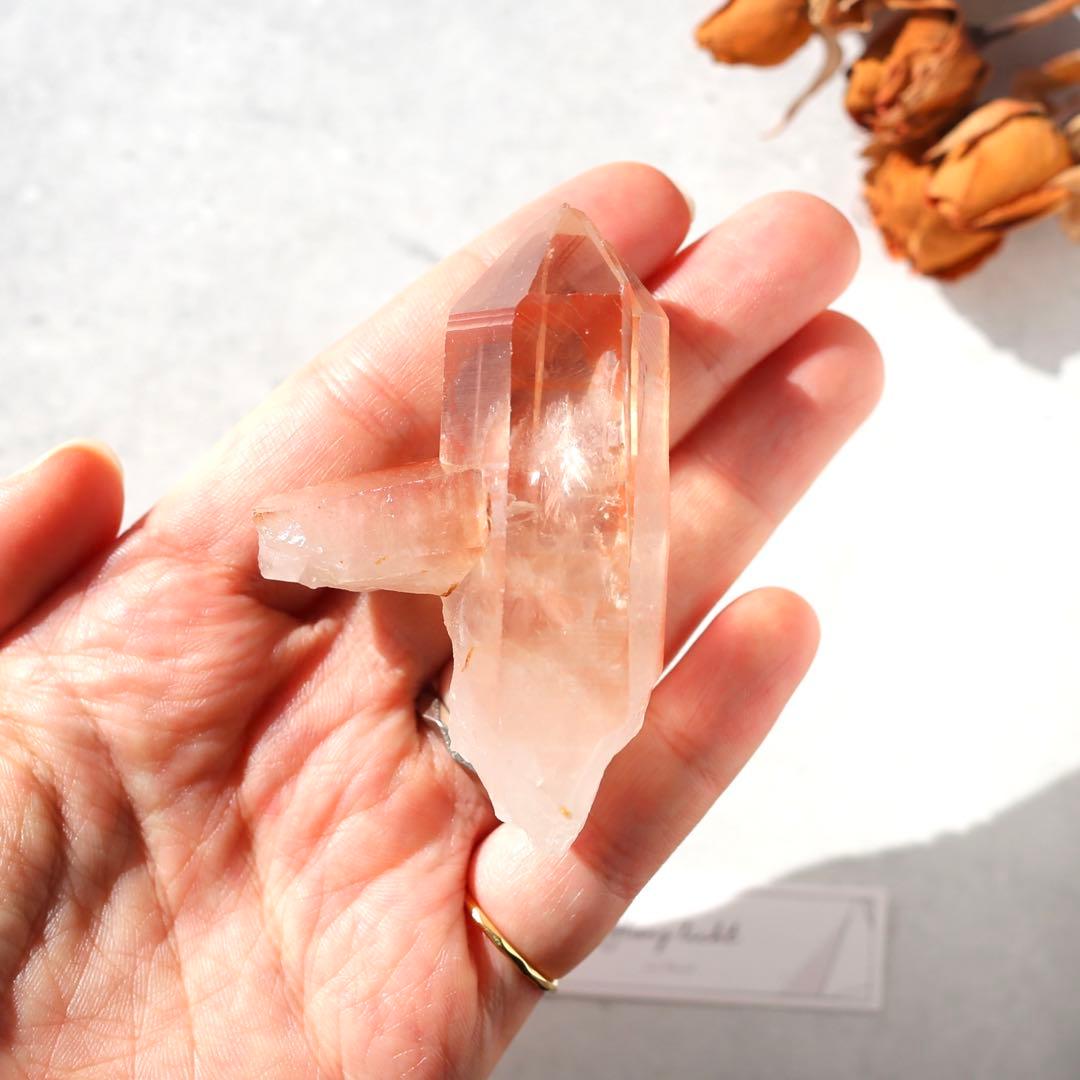 ソウルメイトツイン ディープピンクレムリアンシード 天然石 水晶 ツインレイ