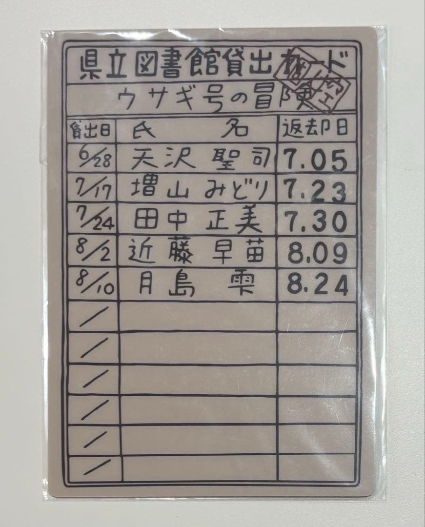 ジブリ　耳をすませば　25周年　ノベルティ　ミニ下敷き