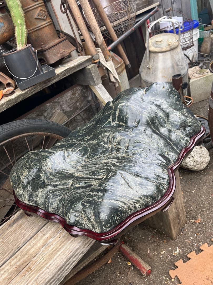 神居古潭石、神居古潭山波石、水石 水石展示会用、特大古潭山波石、初心石