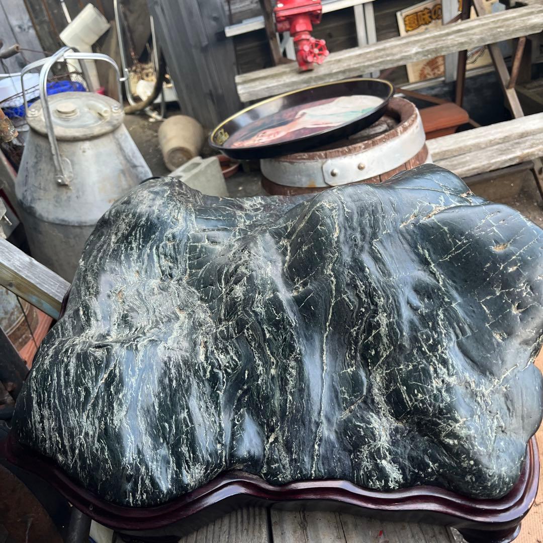 神居古潭石、神居古潭山波石、水石 水石展示会用、特大古潭山波石、初心石