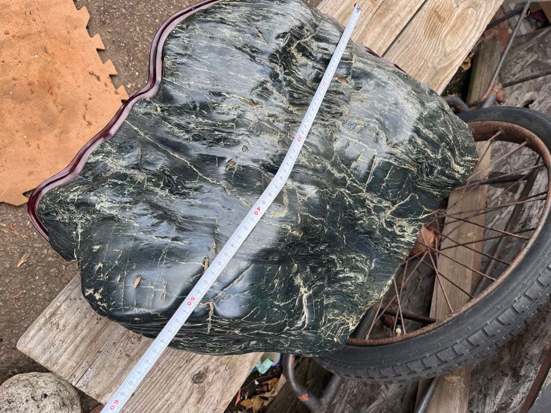 神居古潭石、神居古潭山波石、水石 水石展示会用、特大古潭山波石、初心石