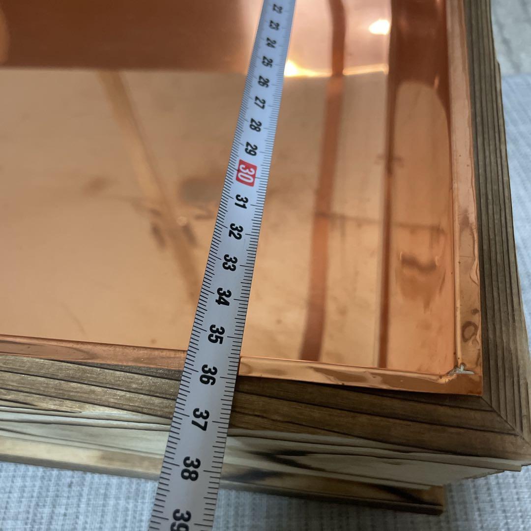 【未使用品】花器　生け花　銅板　水盤　正月