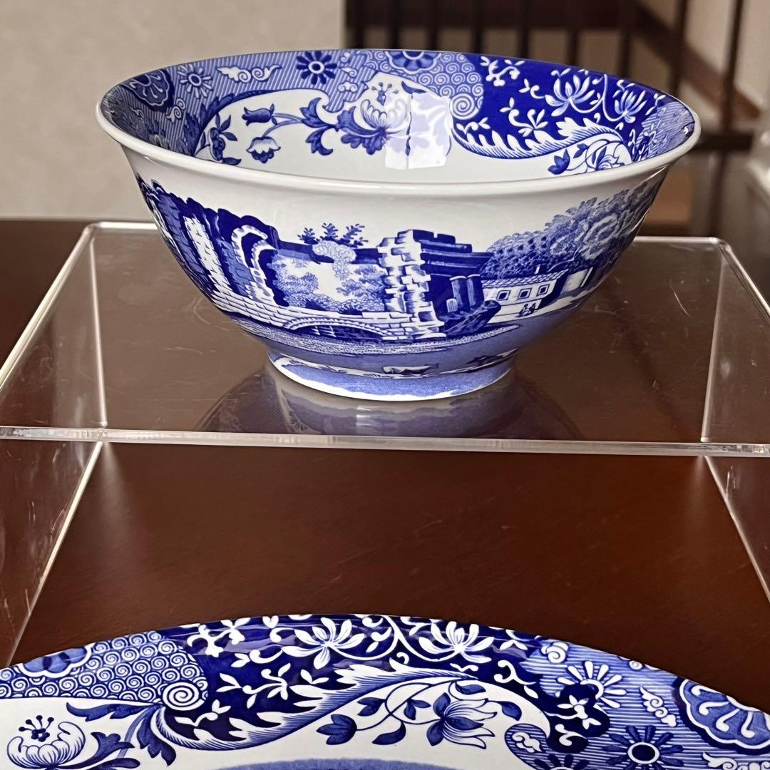 【レア美品】英国製　スポード ★ブルーイタリアン★モーニングセット