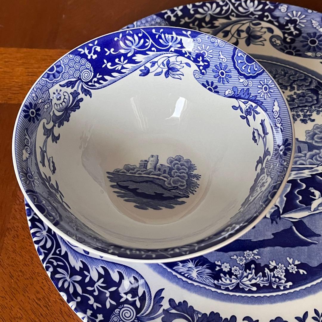 【レア美品】英国製　スポード ★ブルーイタリアン★モーニングセット