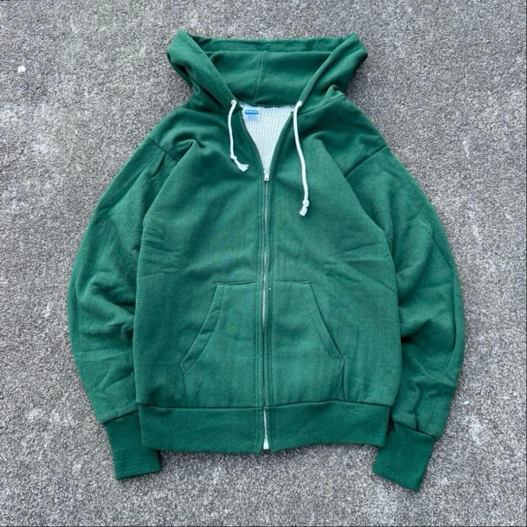 70s Healthknit ジップパーカー　裏地サーマル　USA製