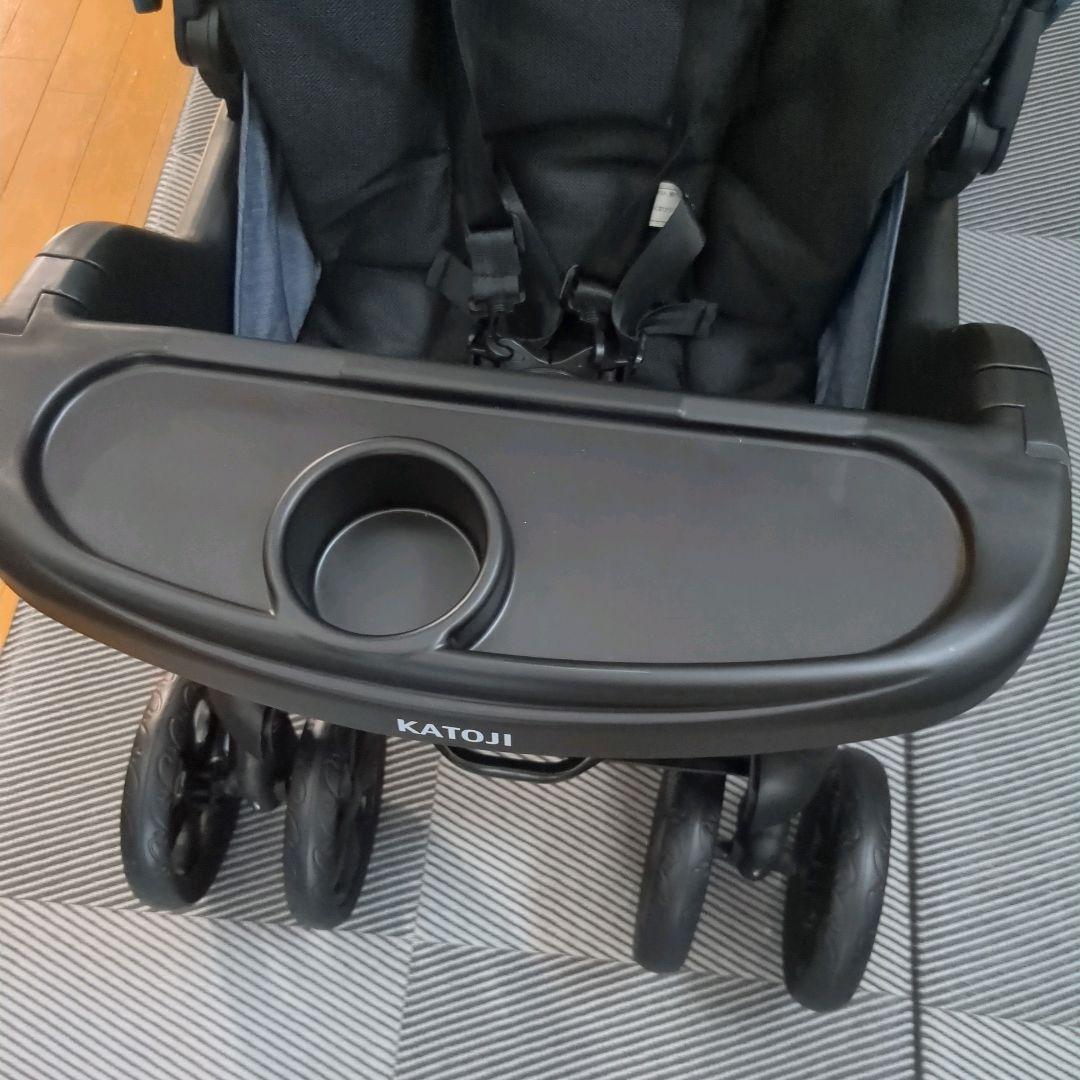 新品　未使用　カトージ2人でゴーDX　縦型　2人乗り　付属品完備