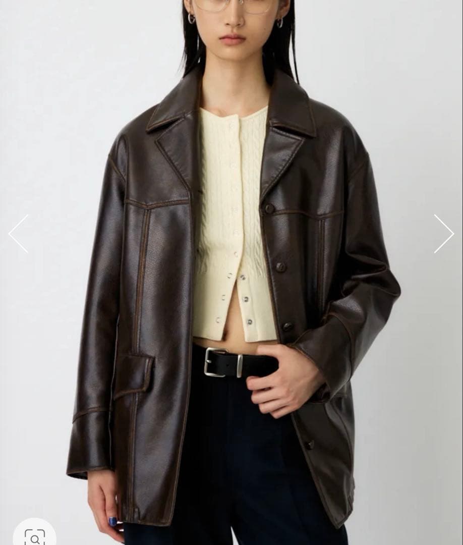 MOUSSY F/LEATHER 70s HALF コート