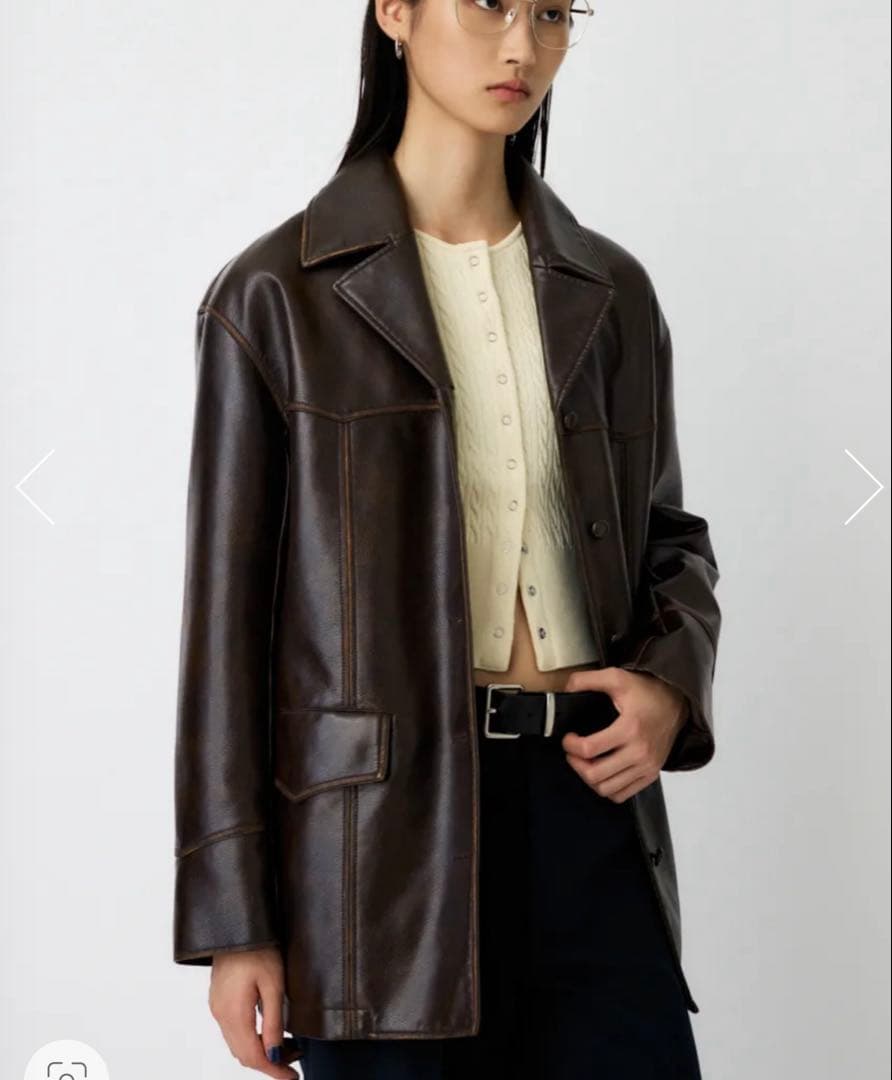 MOUSSY F/LEATHER 70s HALF コート