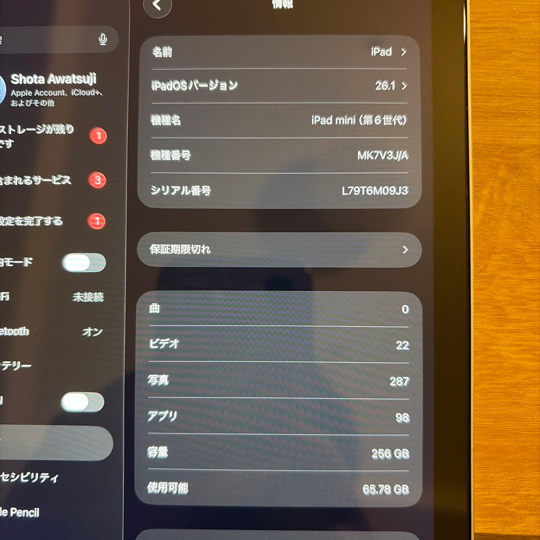Apple iPad mini (第6世代) ゴールド 256GB