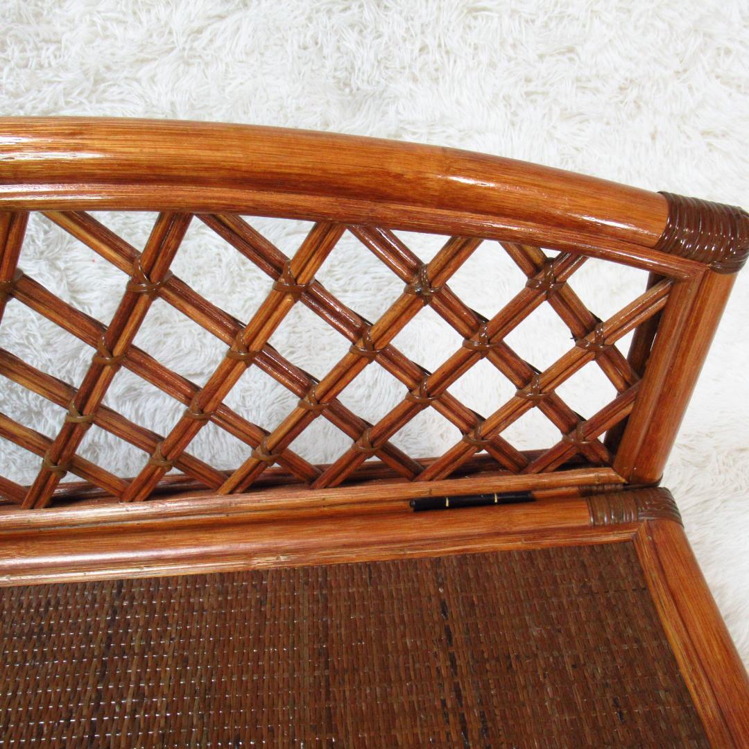 KAZAMA ラタン 籐製 ベンチチェスト チェア 幅80cm 収納力抜群！