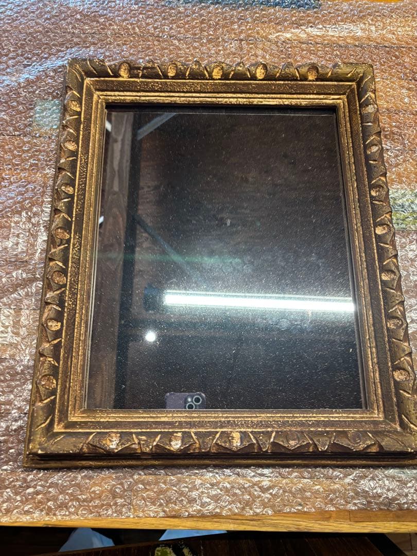 アンティー雑貨　一点もの　鏡　壁掛け